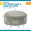 Classic Accessories Weekend 106 In Round Table&Chair CVR W/Duck Dome, Moon Rock WTR108108
